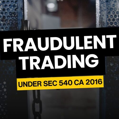 Fraudulent Trading