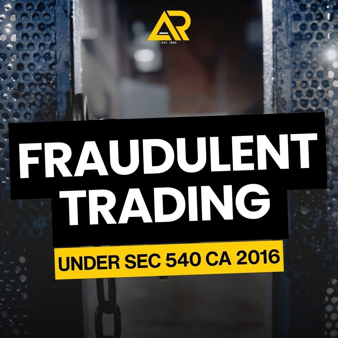 Fraudulent Trading